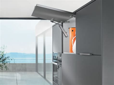 BLUM AVENTOS HF pakėlimo mechanizmo veikimo principas