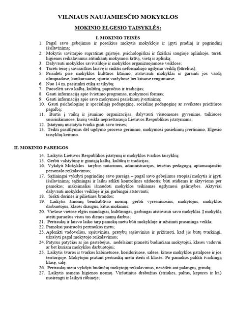 šeimos nustatanti taisykles