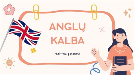 Pedagogas veda anglų kalbos pamokėlę vaikams