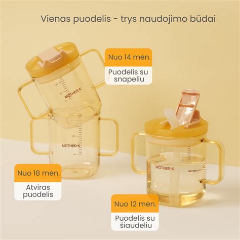 Infografika: Ką reiškia 6+ mėn. puodelis