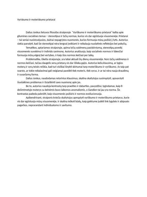 vyriškumo ir moteriškumo papildomumas