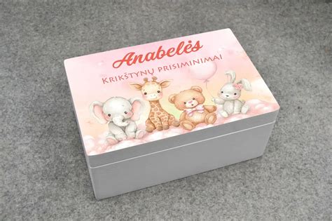 Krikštadėžė su angeliukais mergaitei
