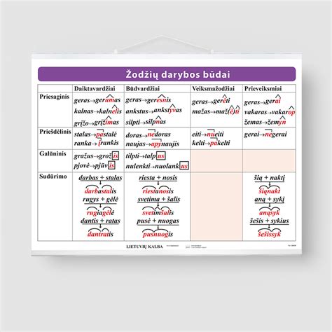 Morfologinės žodžių sandaros pavyzdžiai