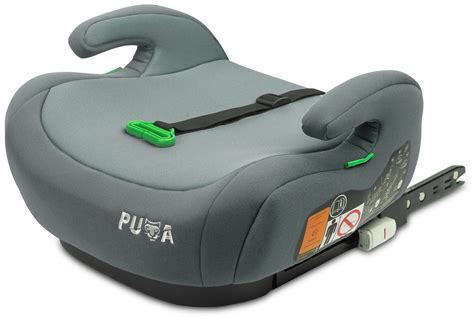 Vaizdas automobilinės kėdutės Aga Design Transformer su nuimta nugarėle, demonstruojantis jos transformaciją į paaukštinimą