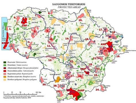 Deklaruotos gyvenamosios vietos žemėlapis Lietuvoje