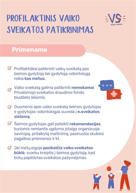 Vaiko sveikatos pažymėjimo pildymas