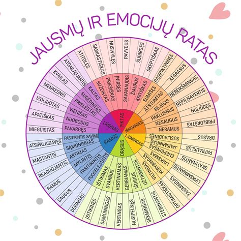 vaikų emocijų ratas