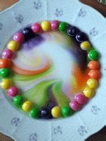 Saldainių vaivorykštė eksperimentas