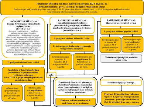 Schema apie vaikų priėmimo į darželius procesą