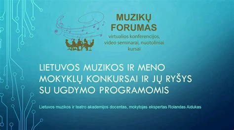 muzikos ugdymo procesas