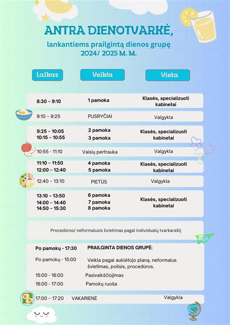 Schema: Krikštynų dienotvarkė