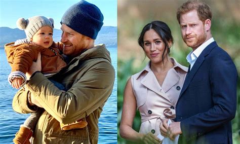Archie Harrisonas Mountbattenas-Windsoras su tėvais.