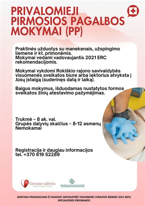 Simbolinis vaizdas su pirmosios pagalbos elementais