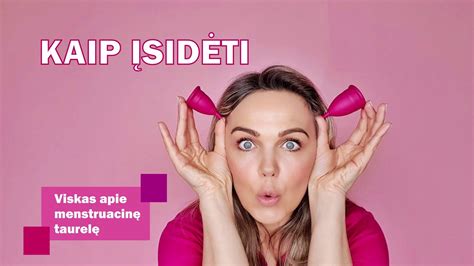 schematinis vaizdas kaip įsidėti menstruacinę taurelę