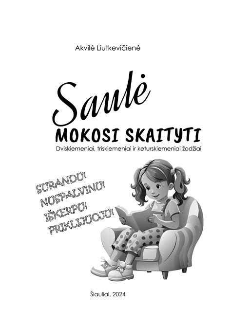 vaikai mokosi skaityti