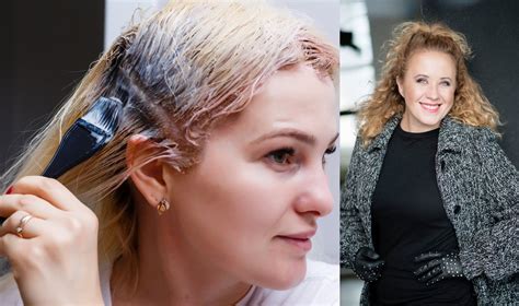 moters plaukų dažymo procesas