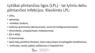 Infografika: Lytiniu keliu plintančios ligos ir jų simptomai