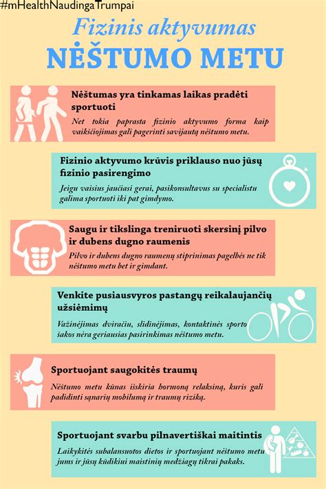 Saugūs fizinio aktyvumo pavyzdžiai nėštumo metu