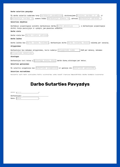 Licencinės sutarties dokumento pavyzdys