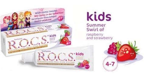 vaikiškos dantų pastos su skirtingais skoniais