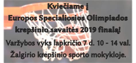 Specialiosios Olimpiados Europos krepšinio savaitės renginys Kaune