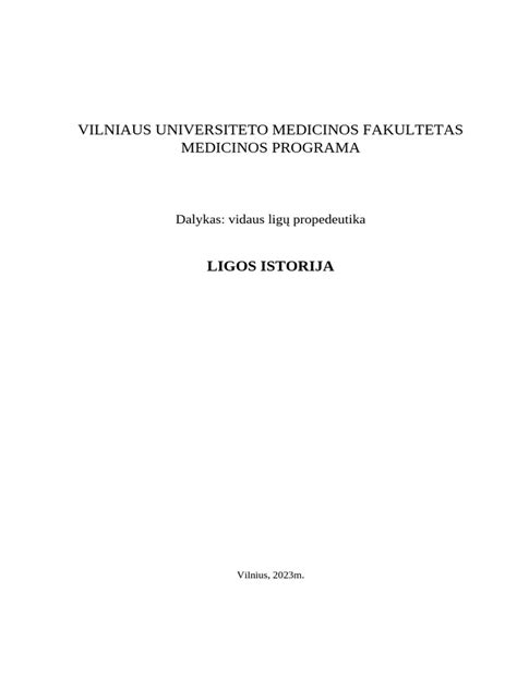 Elektroninė pacientų ligos istorija