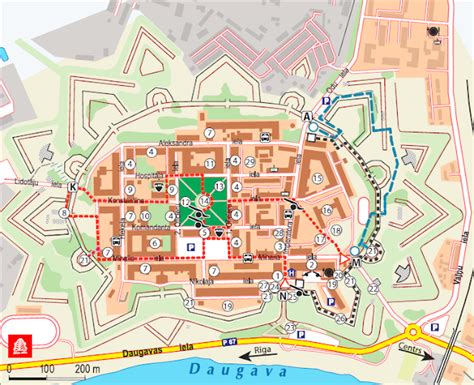 Daugpilio tvirtovės planas