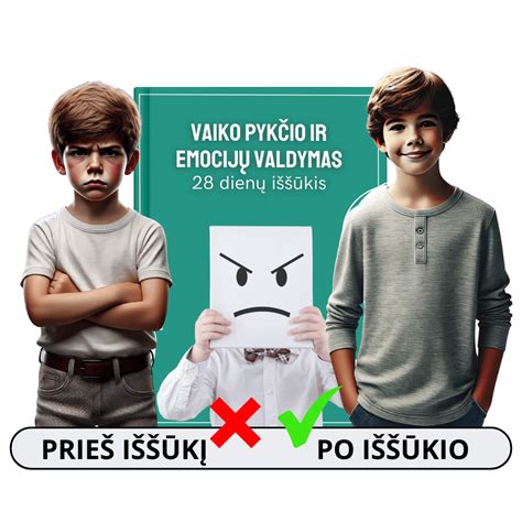 Schema: Kaip valdyti vaiko pykčio priepuolį