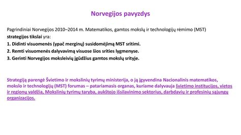 Pirmas - Tada strategijos pavyzdys