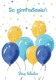 Gimtadienio atviruko dizaino elementai