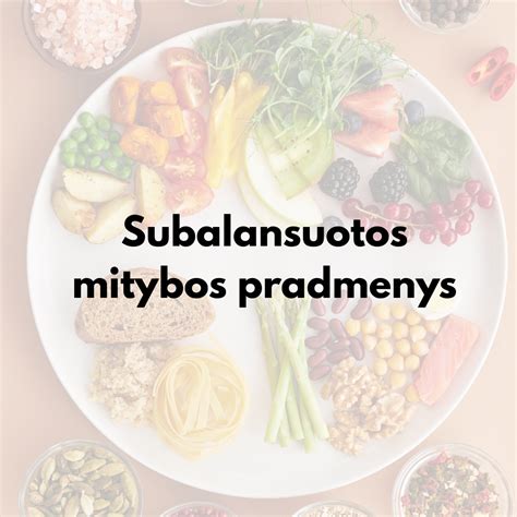 Subalansuotos mitybos iliustracija