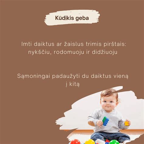 Kūdikis, darantis pirmuosius savarankiškus žingsnius
