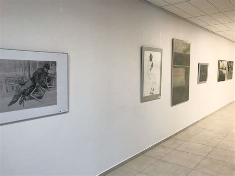 Studentų darbai, eksponuojami Telšių menų inkubatoriuje