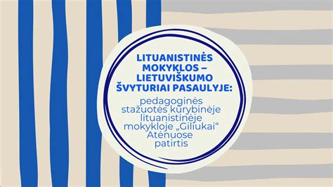 Schematinis pedagoginės stažuotės procesas