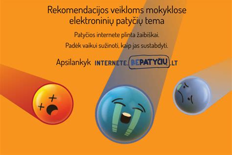 Logotipai „Be patyčių“ ir „Saugesnis internetas“