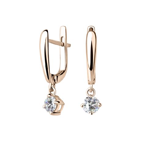 auksiniai auskarai su deimantais mergaitei