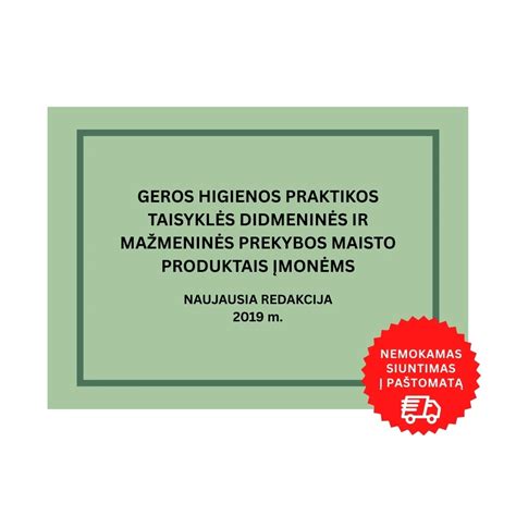 maisto higienos taisyklės