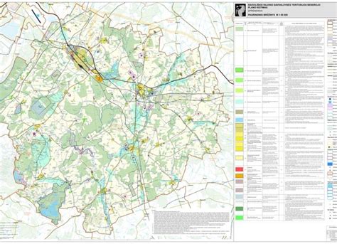 Radviliškio rajono žemėlapis su poliklinikos lokacija