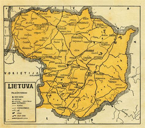 Senovinis žemėlapis, vaizduojantis Lietuvos ir Lenkijos valstybių teritorijas