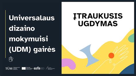 Grafinis vaizdas, iliustruojantis universalaus dizaino principus ugdyme