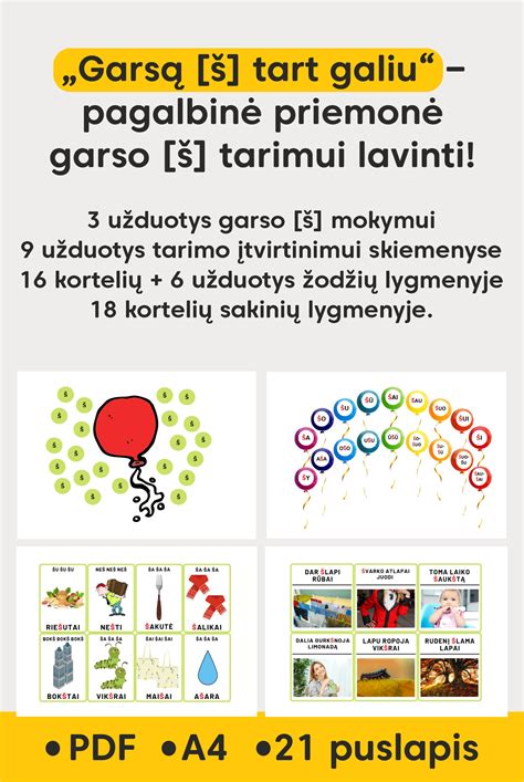 Logopedinės priemonės garsų tarimui lavinti