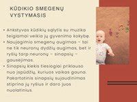 Vienerių metų kūdikis eina