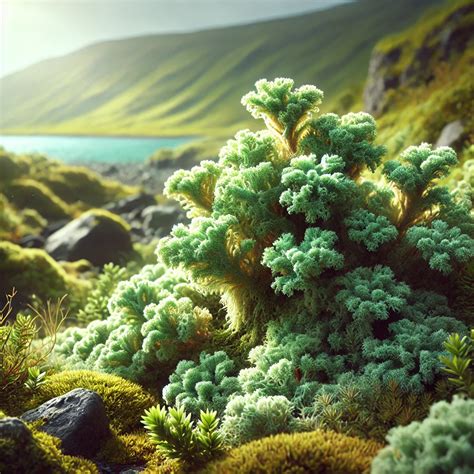 islandinės kerpenos augalas