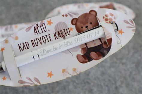 medinės krikštynų dovanėlės svečiams