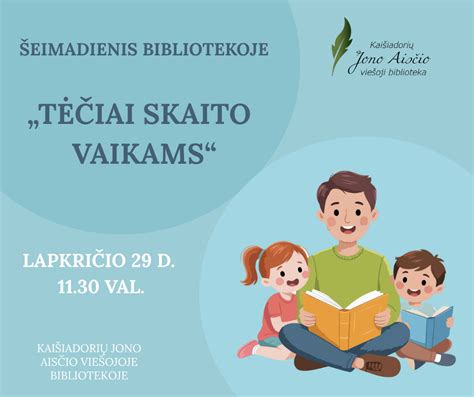 Tėvai skaito knygeles vaikams