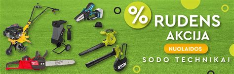 Sodo įrankių ir technikos apžvalga