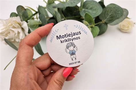 Krikštynų atributika svečiams