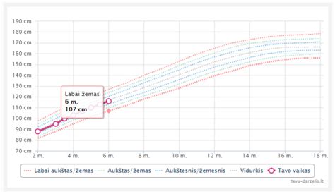 Vaiko ūgio ir svorio matavimas