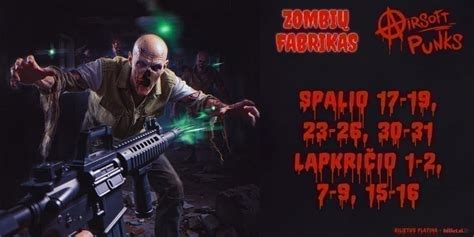 Zombių ir postapokaliptinių siužetų iliustracija
