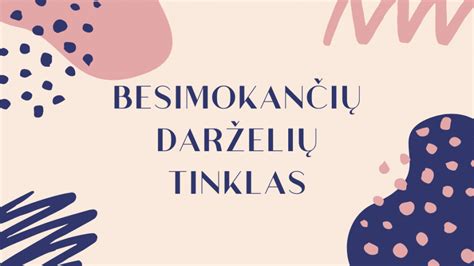 Vaizdinis darželių tinklas Vilniuje
